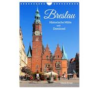 Wroclaw - le centre historique et l'île de la cathédrale, Version française (Calendrier mural 2026 DIN A4 portrait), Calendrier CALVENDO mensuel
