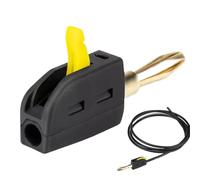 Wrohto Banana Plugs for Speaker Wire, Quick Connect Terminals, Stainless Steel 250v Speaker Connectors, Efficient Banana Jack Adapters for Easy Installation, Ideal for Audio Systems, 0.31x1.71 Inches