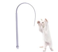 Wrohto Cat Stick Toy, Interactive Cat Teaser Wand, Silicone Cat Stick Toy, Fun Cat Teaser Toy, Safe Interactive Cat Toy, Home Cat Toy Stick, Park Cat Teaser Wand, Garden Cat Stick Toy, Outdoor Cat Tea