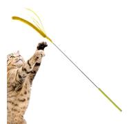 Wrohto Cat Wands for Indoor Cats Setaria Cat Teaser Flexible Spring Cat Teaser Toy Long Plush Rod for Cat Cat Physical Training Toy Cat Teaser Toy for Play Interactive Cat Wand Teaser Indoor Cat Toy