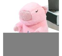 Wrohto Heartbeat Stuffed Animal, Sleeping Snuggle Plush Toy, Plush+ABS Breathing Otter Sleep Buddy with Soothing Music and Light, Comfort Toy for, Kids, Boys, and Girls, Bedtime Companion, 28cm