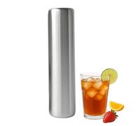 Wrohto Ice Cubes, Reusable Cylinder Freezer Packs, 5x5x15cm Portable Cooler Cubes, Durable Stainless Steel Design for Beer, Wine, Coffee, Cocktails, Kitchen Use