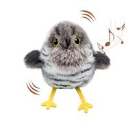 Wrohto Interactive Chirping Bird Cat Toy, Motion Activated Moving Pet Exercise Toy for Indoor Cats and Kittens, Fun Activity Play, Perfect for Home Christmas Or Birthday Gift, 4.53x2.83x2.83 in