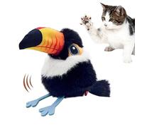 Wrohto Interactive Chirping Bird Cat Toy, Motion Activated Moving Pet Exercise Toy for Indoor Cats and Kittens, Fun Activity Play, Perfect for Home Christmas Or Birthday Gift, 4.53x2.83x2.83 in