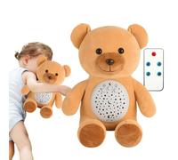 Wrohto Jouet en peluche projecteur d'étoiles, jouets en peluche musicaux - confort pour de 0 à 3 ans | confort à bruit blanc avec vibrations légères et respiratoires pour les de 0 à 3