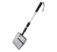 Wrohto Long Handle Cat Litter Scoop, Detachable Sifting Poop Chicken Shovel, Adjustable Fine Mesh Chicken Scooper for Big Clumps, Multi-Cat Families, 1-Pack, Resistant and Easy to Clean