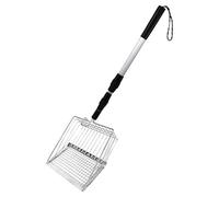 Wrohto Long Handle Cat Litter Scoop, Detachable Sifting Poop Chicken Shovel, Adjustable Fine Mesh Chicken Scooper for Big Clumps, Multi-Cat Families, 1-Pack, Resistant and Easy to Clean