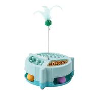 Wrohto Mangeoire interactive pour chat, alimentation lente multifonctionnelle, jouet interactif pour chat, distributeur de nourriture lente, mangeoire créative pour chat, jouet d'alimentation pour