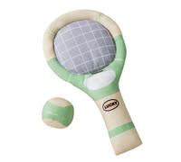 Wrohto Pet Toy Dog Tennis Sound Paper Sound Racket Toy Set Teething Toy Pet Supplies, Interactive Dog Balls, Durable Tennis Balls, Fun Dog Training Toys, Squeaky Chew Toys for Dogs