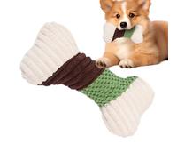 Wrohto Puppy Teething Chew Toys, Interactive Dog Plush Toy, Squeaky Dog Toy, Soft Corn Flannel Toy, Bone Shape Puppy Toy, Durable Plush Dog Toy, Teething Chew Toys For Puppies, Creative Chew Toy, Safe