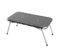 Wrohto Table, Foldable Lifting Camping Tables, Stainless Steel and Aluminum Alloy, Patchable Design for Barbecue and Campfire Use, Perfect for Outdoor, 46.5x45.5x39.5cm Or 45.5x86.5x39.5cm