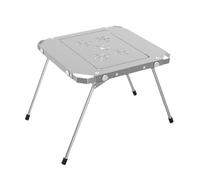 Wrohto Table, Foldable Lifting Camping Tables, Stainless Steel and Aluminum Alloy, Patchable Design for Barbecue and Campfire Use, Perfect for Outdoor, 46.5x45.5x39.5cm Or 45.5x86.5x39.5cm