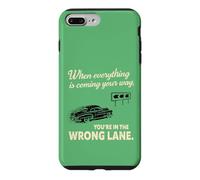 Wrong Lane Voiture Vintage Sarcastique Conduite Humour Coque pour iPhone 7 Plus/8 Plus
