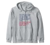 Wrong Side of History Bold Political Warning Protest Citation Sweat à Capuche