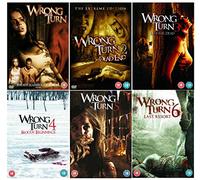 Wrong Turn 1 - 6 Complete DVD Collection : Wrong Turn / Wrong Turn 2: Dead End - Extreme Edition / Wrong Turn 3 - Left For Dead / Wrong Turn 4: Bloody Beginnings / Wrong Turn 5: Bloodlines / Wrong Turn 6: Last Resort + Extras + Commentaries + Director's Die-ary's + Deleted scenes