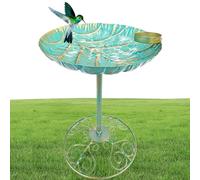 Wrought Iron Bird Feeder - Attract Beautiful Wild Birds Daily | Decorative Garden Bird Waterer Heavy Duty Metal | Ideal for Nature Lovers and Backyard Decor, Rust-Proof Hanging Bowl Design