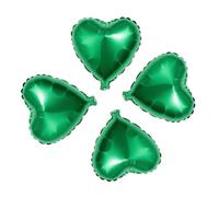 wrovitik Lot de 30 petits ballons verts en forme de cœur de 25,4 cm pour décorations de Noël, enterrement de vie de jeune fille, fête d'anniversaire