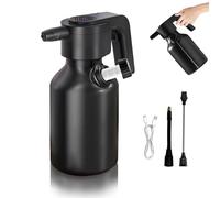 WRQIOO Pulvérisateur électrique de jardin 2 l, avec buse réglable, verre doseur, tige d'extension et tige universelle, arrosoir électrique, pulvérisateur de plantes électrique