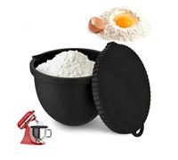 WRQIOO Revêtement de bol en silicone pour S-tand Mi-xer, doublures en silicone pour mixeur Kit-Chen A-id avec couvercle, résistant à la chaleur de -30 ℃ à 240 ℃ pour mélangeurs à tête de 5QT