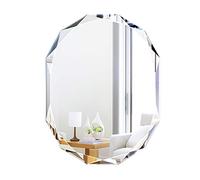 WRRAC-Mirror sans Cadre Miroir en Verre biseauté HD Mural Miroir De Maquillage avec Bord Poli Moderne Décoratif pour la Maison pour Chambre Salon
