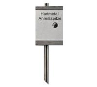 WRS Pied à coulisse de précision avec rouleau et vis de blocage, INOX, avec pointe en carbure interchangeable, chromé mat, échelle laser, dans un étui, taille : pointe de rechange HM