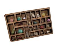 Wrtysully 1:12 Étagère à Bibelots Miniature Étagère en Cristal Miniature Maison de Poupée Décor Miniature Imprimantes Plateau Miniature Facile à Utiliser