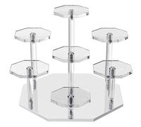 Wrtysully 1 Organiseur de Parfum à 7 Niveaux et Présentoir de Rangement pour Cupcakes pour Objets de Collection et Travaux Manuels