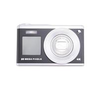 Wrtysully 1 PCS 4K Zoom Optique CCD Appareil Photo Numérique Double IPS Écrans Haute Définition Photographie Appareil Photo 64 Millions de Pixels Noir