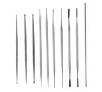 Wrtysully 10 PièCes SéRies en Acier Inoxydable Argile Sculpture Graver Outils pour ModéLisation Sculpture Artisanat en CéRamique Sculpture Outils