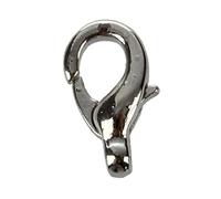 Wrtysully 10 x Serrures a Mousqueton, Fermoir a Ressort de Homard 12 x 7 mm d'argent