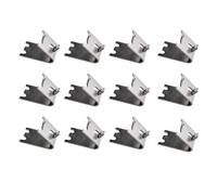 Wrtysully 12 Pièces de Clips D'Étagère de Congélateur Commercial en Acier Inoxydable Support D'Étagère de Réfrigérateur Pièces de Support D'Étagères