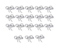 Wrtysully 18 Pièces de Porte-Serviettes en Forme de Fleur Creuse Porte-Serviettes de Table à Manger pour Fêtes Décoration de Table de Mariage, Argent