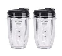 Wrtysully 2 Tasses de Rechange pour MéLangeur avec Couvercle pour Auto IQ BL480 BL642 BL450 BL682 BL480, BL490, BL640 BL680