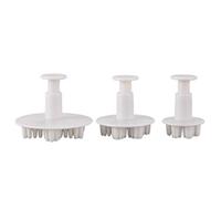 Wrtysully 3 Pcs Gâteau Sugarcraft Flocon de Neige Fleurs Cutter Outils Plongeur Prune