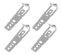 Wrtysully 4 Supports de pour Lave-Vaisselle avec Vis, WD01X27759, Clips D'Installation pour Comptoir en Quartz pour Lave-Vaisselle sous L'Armoire du Comptoir