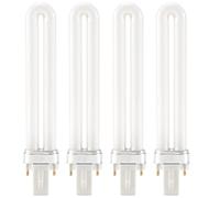 Wrtysully 4 x 9W Ongle UV Ampoule Tube Remplacement pour 36w Lampes UV Durcissant