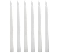 Wrtysully 6 PièCes SéRies LED Bougie Conique pour Le DîNer, Scintillement sans Flamme Conique à Piles ParamèTres de Table Mariages Anniversaires