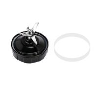 Wrtysully 7 Lames D'Extracteur D'Ailettes pour PièCes de Rechange pour MéLangeur avec Caoutchouc Rondelle pour Auto IQ BL486 BL642 N102 BL682 et Plus MéLangeur