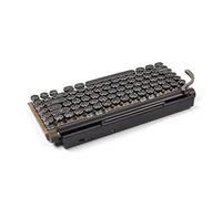 Wrtysully 83 Touches Claviers de RéTro Clavier de Machine à éCrire Clavier Bluetooth sans USB MéCanique Punk Keycaps pour PC, A