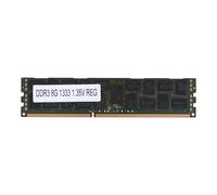 Wrtysully 8GB DDR3 1333MHZ Ecc Ram Memory PC3L-10600R 1.35V 2RX4 REG Ecc RAM pour Server Workstation