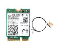 Wrtysully 9560NGW Carte WiFi+Antenne 1730Mbps sans AC 9560 Double Bande 2.4G+5G BT 5.0 802.11Ac M.2 CNVI 9560NGW Adaptateur sans