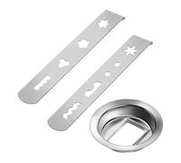 Wrtysully Accessoires à, 8 Formes D'Accessoire à en Acier Inoxydable pour Hachoir à Viande avec Anneau de Connexion Accessoire à Pâtisserie