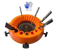 Wrtysully Affûteuse de Forets pour Perceuse, Accessoire de Meulage de Forets Électriques pour Perceuse, Ancien Affûteuse de Forets, Meuleuse d'angle pour Géant, pour Affûtage des Lames.