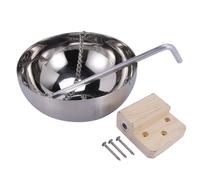 Wrtysully Bol de Sauna en Acier Inoxydable pour Hammam de 20 cm, Bol D'Arôme, Bol D' Essentielle, Accessoires de Sauna, Bol D' Essentielle pour Spa