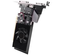 Wrtysully Cartes Graphiques GT210 1GB Carte VidéO 64Bit pour Jeux PC GPU DVI-I Compatible VGA Utilisé Carte Graphique Double éCran