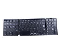 Wrtysully Clavier Bluetooth Pliable, Clavier sans Rechargeable USB pour iOS, Android, PC Smartphone-Noir