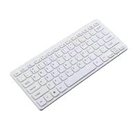 Wrtysully Clavier Filaire Compact USB - Clavier Ultra Fin pour PC Mini Clavier de Blanc