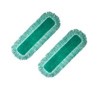 Wrtysully Compatible avec Les Tampons de Nettoyage à Poussière en Fibres Superfines, Recharges de Balais Secs et Humides Réutilisables - 2 Pièces