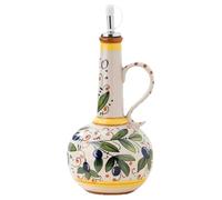 Wrtysully Distributeur D' d'olive en Céramique 23 Oz, Distributeur D' d'olive en Céramique, Distributeur D' en Céramique avec Bec en Acier Inoxydable