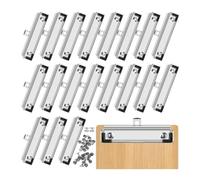 Wrtysully Ensemble de 20 Pinces de Fixation pour Planche à Pince de 12 Cm, Kit pour Bureau et Projets Artisanaux.